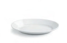 Tognana Albergo Bianco Vassoio Piano Ovale Cm 34