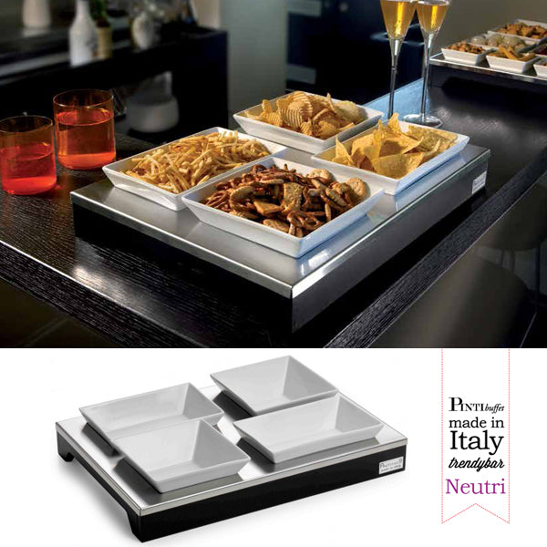 Pintinox Espositore Neutro Con 4 Ciotole