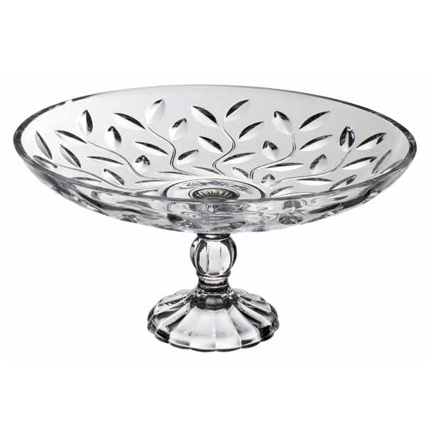 Rcr Cristalleria Italiana Laurus Centrotavola 330 Mm C/Piede