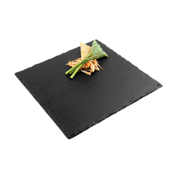 Paderno Piatto Quadro Cm 25 Ardesia Naturale