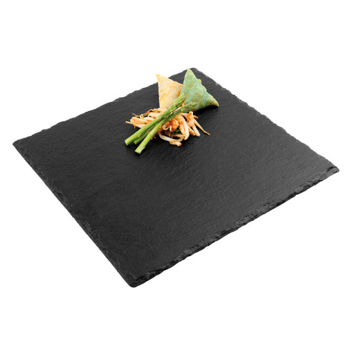 Paderno Piatto Quadro Cm 30 Ardesia Naturale