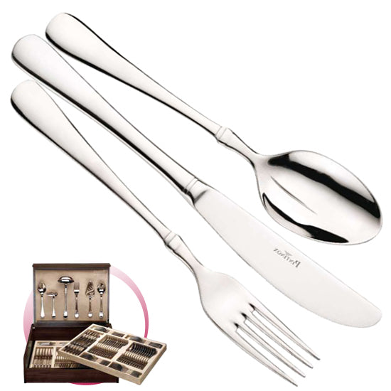 Pintinox Pinti Servizio Posate 126 Pz Bristol In Bauletto Legno