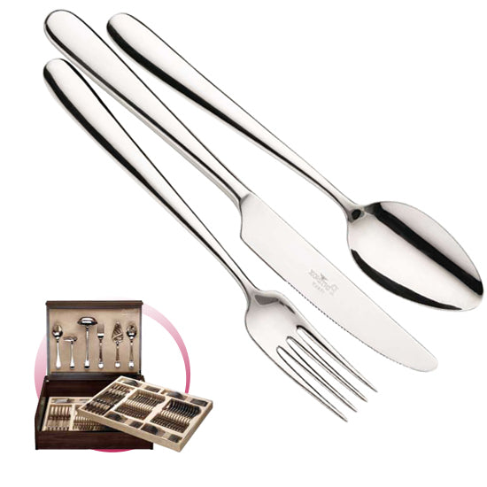 Pintinox Pinti Servizio Posate 126 Pz Maitre In Bauletto Legno