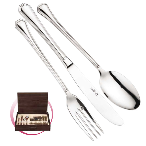 Pintinox Pinti Servizio Posate 24 Pz America In Bauletto Legno