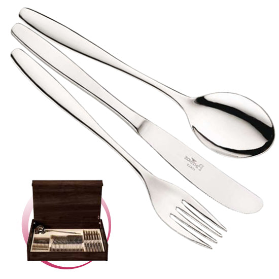 Pintinox Pinti Servizio Posate 49 Pz Ischia In Bauletto Legno