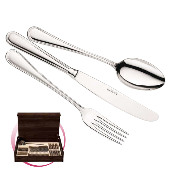 Pintinox Pinti Servizio Posate 49 Pz Sirio In Bauletto Legno