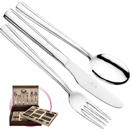 Pintinox Pinti Servizio Posate 75 Pz Aida In Bauletto Legno