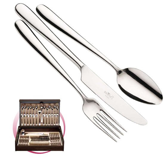 Pintinox Pinti Servizio Posate 75 Pz Maitre In Bauletto Legno