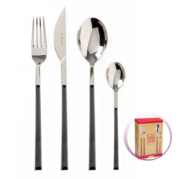 Pinti Inox Pinti Set Posate 24 Pz Sushi King Ebano In Scatola Regalo