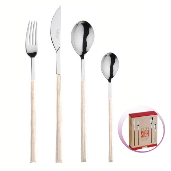 Pinti Inox Pinti Set Posate 24 Pz Sushi Queen Betulla In Scatola Regalo