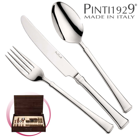 Pinti 1929 Pinti Set Posate Hermitage 24 Pz In Bauletto Di Legno