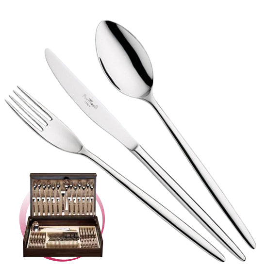 Pinti 1929 Pinti Set Posate Olivia 75 Pz In Bauletto Di Legno