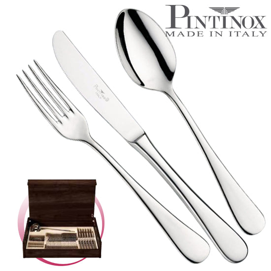 Pinti 1929 Pinti Set Posate Pitagora 49 Pz In Bauletto Di Legno