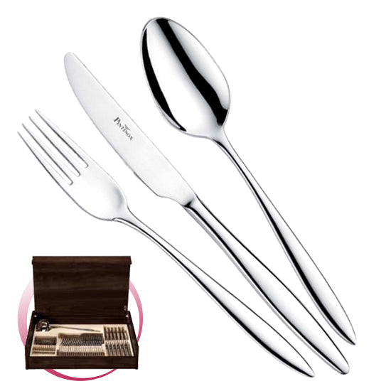 Pintinox Pinti Set Posate Romanino 49 Pz In Bauletto Di Legno