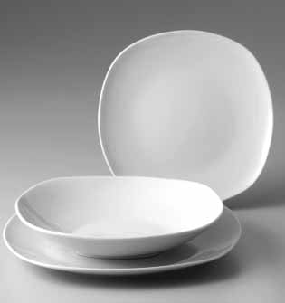 Porcelaine Quadra Piatto Frutta Cm !9,5X19,5