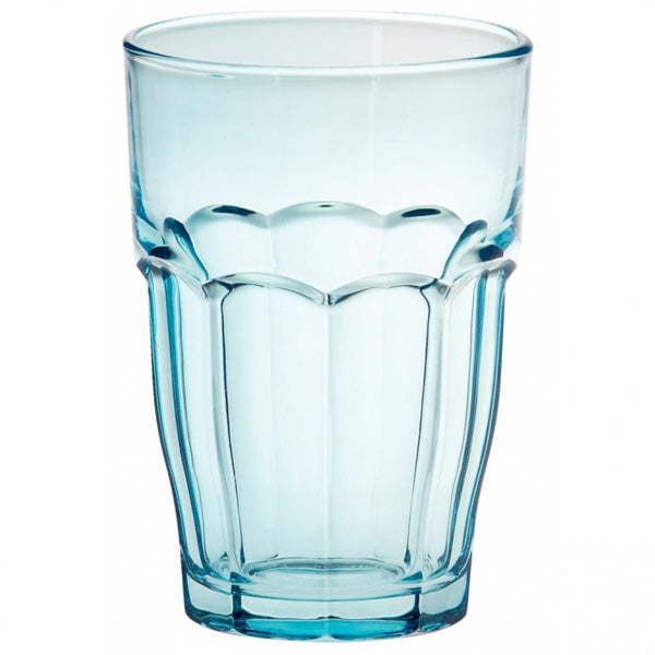 Bormioli Rocco Rock Bar Bicchiere Long Drink 37 Cl Azzurro
