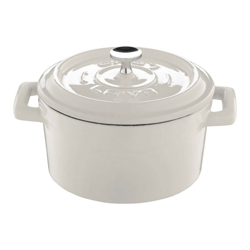 Paderno Trendy Mini Casseruola Tonda Lt 0,55 In Ghisa Smaltata Bianco
