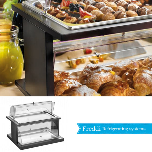 Pintinox Alzata 2 Piani Con Doppia Cupola Refrigerata