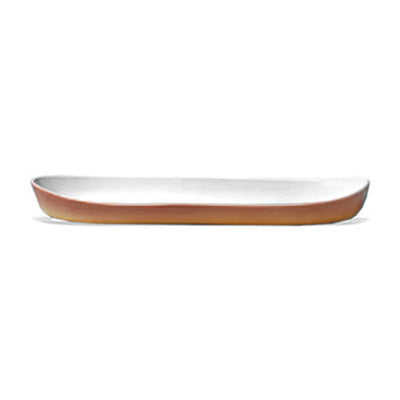 Royale Canoa In Porcellana Cm 39 Terracotta