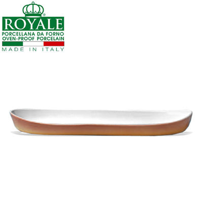 Royale Canoa In Porcellana Cm 44 Terracotta