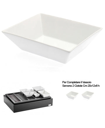 Pintinox Ciotola In Porcellana Cm 20X12,5X6 H