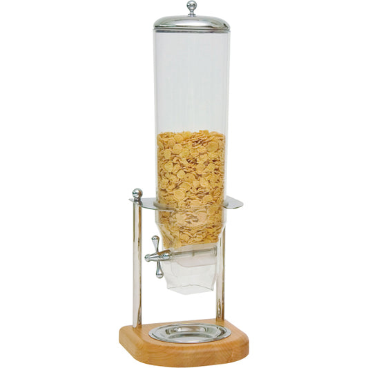 Piazza Distributore Cereali Singolo Lt 3 Inox/Legno