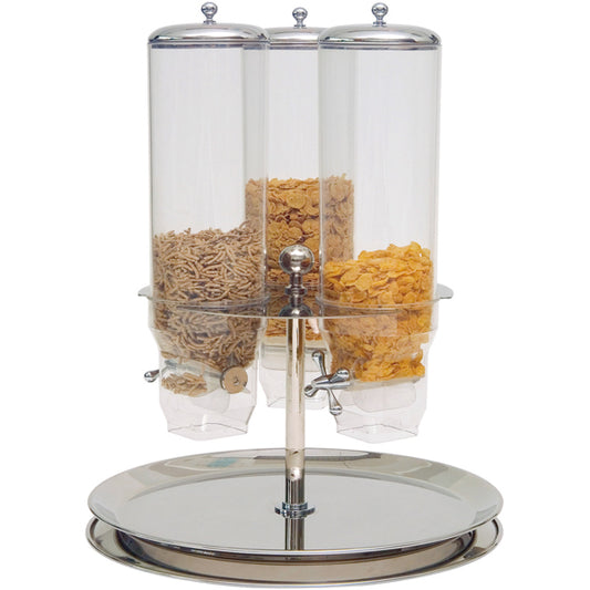 Piazza Distributore Cereali Triplo Lt 3X3 Inox