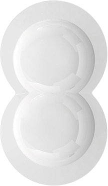 Costa Verde Eclipse Antipastiera 2 Scomparti Cm 32