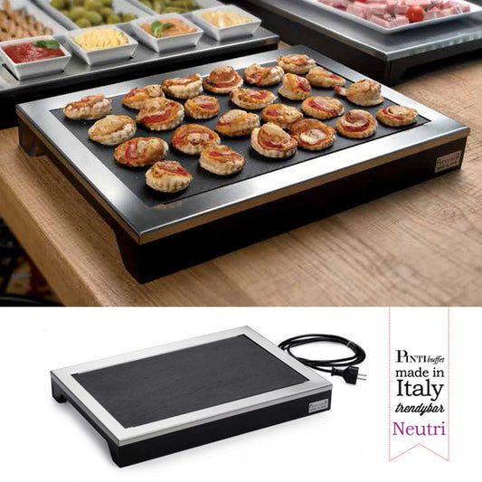 Pintinox Espositore Caldo Con Piastra In Ardesia