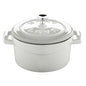 Paderno Folk Mini Casseruola Tonda Lt 0,35 In Ghisa Smaltata Bianco