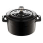 Paderno Folk Mini Casseruola Tonda Lt 0,35 In Ghisa Smaltata Nero