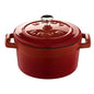 Paderno Folk Mini Casseruola Tonda Lt 0,35 In Ghisa Smaltata Rosso