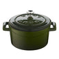 Paderno Folk Mini Casseruola Tonda Lt 0,35 In Ghisa Smaltata Verde