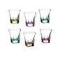 Rcr Cristalleria Italiana Fusion Color Set 6 Bicchieri Liquore 6 Cl Crystal Glass