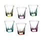 Rcr Cristalleria Italiana Fusion Color Set 6 Bicchieri Of Vino 20 Cl Crystal Glass