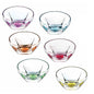 Rcr Cristalleria Italiana Fusion Color Set 6 Coppette  135 Mm Crystal Glass