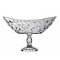 Rcr Cristalleria Italiana Laurus Centrotavola Ovale C/Piede Crystal Glass
