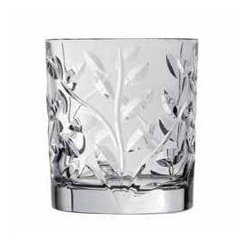 Rcr Cristalleria Italiana Laurus Set 6 Bicchieri Whisky 26 Cl Crystal Glass