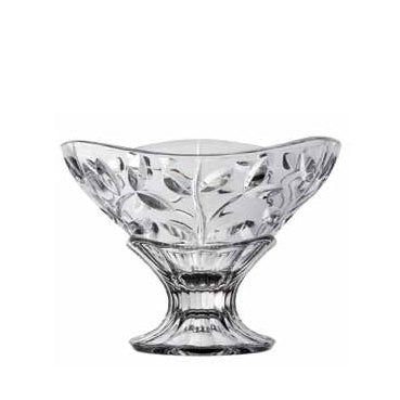 Rcr Cristalleria Italiana Laurus Set 6 Coppette  135 Mm C/Piede Crystal Glass