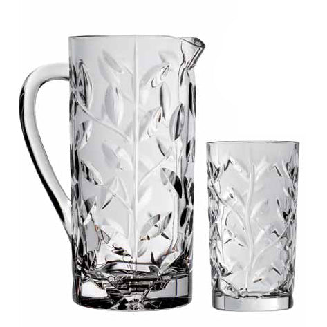 Rcr Cristalleria Italiana Laurus Set Bibita 7/Pz Crystal Glass