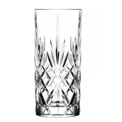 Rcr Cristalleria Italiana Melodia Set 6 Bicchieri Hb Long Drink 36 Cl Crystal Glass