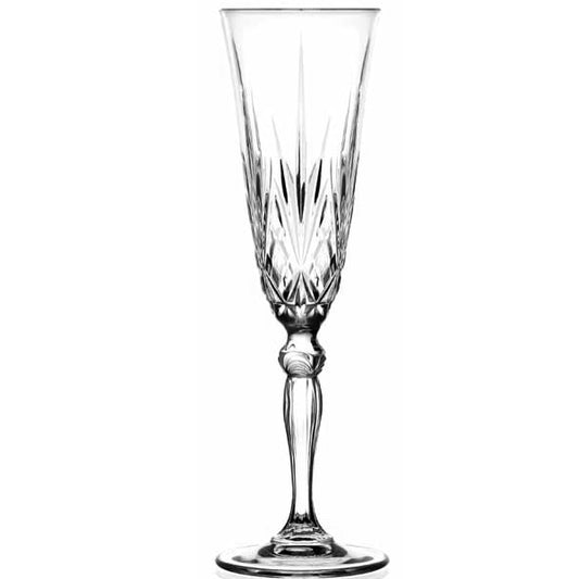 Rcr Cristalleria Italiana Melodia Set 6 Calici Flute Champagne 16 Cl Crystal Glass