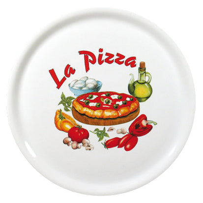 Saturnia Napoli Piatto Pizza Decorato Cm 31