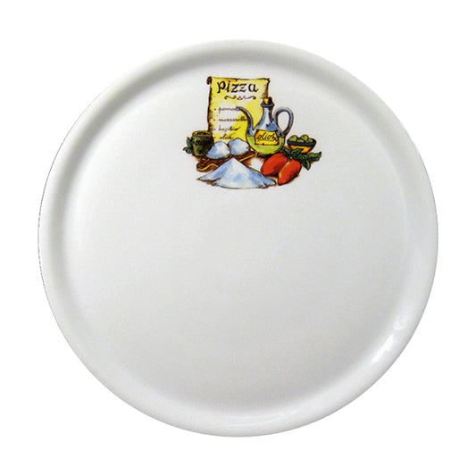 Saturnia Napoli Piatto Pizza Decorato Cm 31