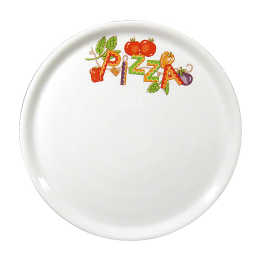 Saturnia Napoli Piatto Pizza Decorato Cm 31