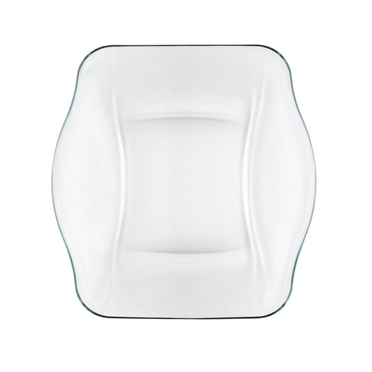 Bormioli Rocco Nettuno Trasparente Piatto Fondo Rettangolare Cm 21X20,7 In Vetro