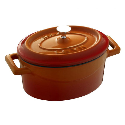 Paderno Paderno Miniature Casseruola Ovale In Ghisa Lt 0,42 Cm 12X9 Arancio