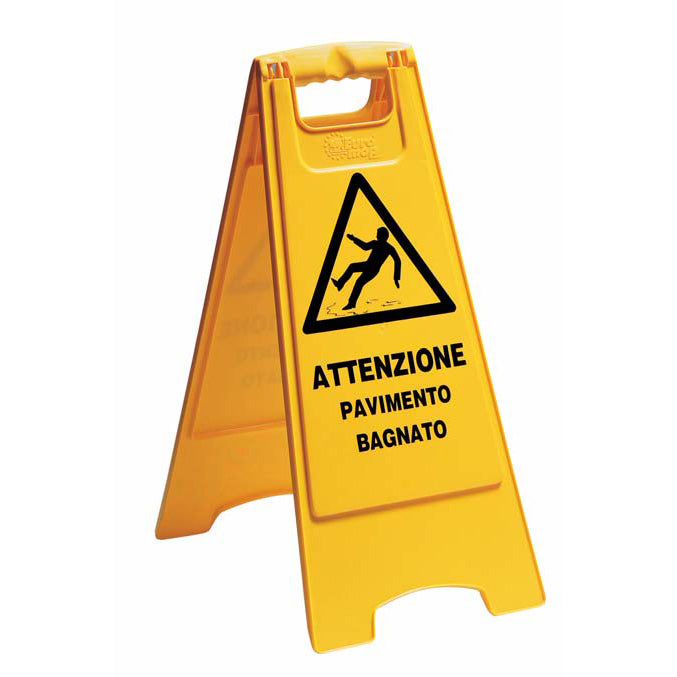 Ipc Euromop Pannello Di Avviso Attenzione Pavimento Bagnato
