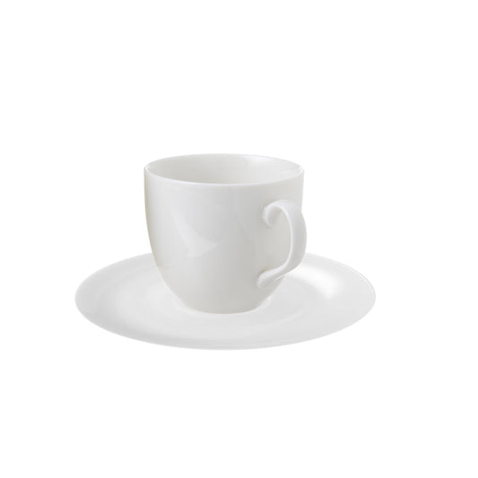 Tognana Perla Bone China Set 6 Tazze Caffè Cl 8,5 C/Piattino