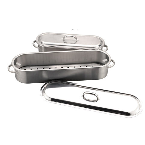 Paderno Pesciera C/Griglia E Coperchio Cm45 Inox